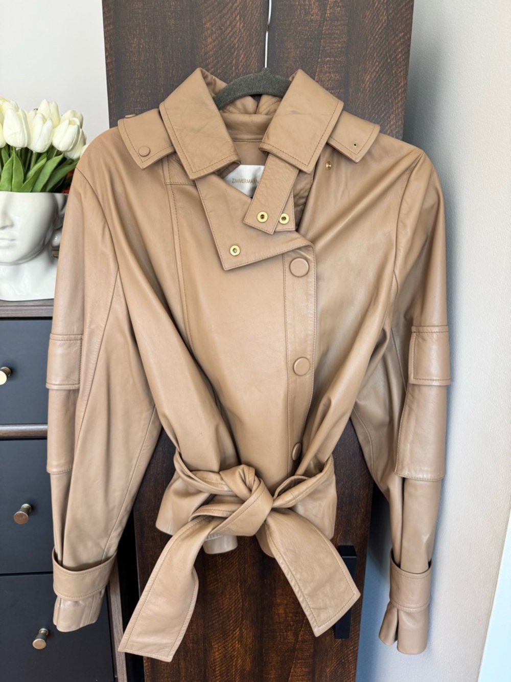 Zimmermann 100% Genuine Leather Stunning jacket - Picture 5 of 15